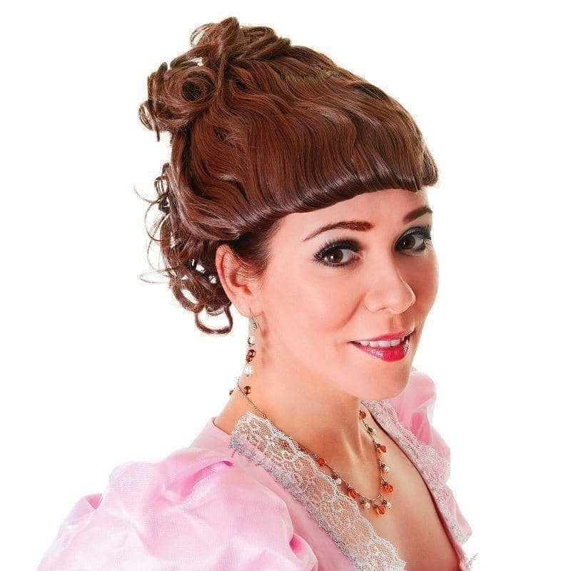 Victorian Lady Brown Wig 1