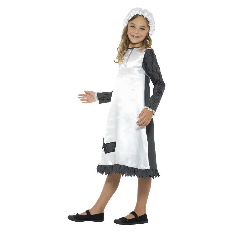 Victorian Maid Costume Blue and White Child 3