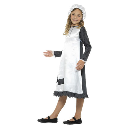 Victorian Maid Costume Blue and White Child 3