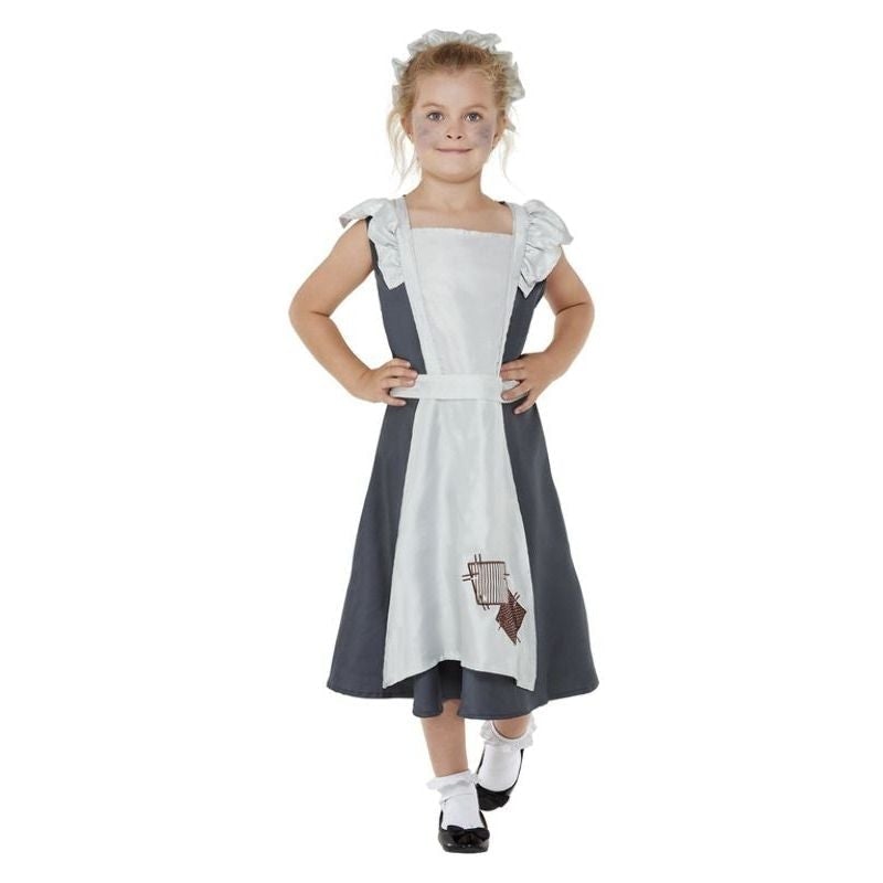 Victorian Maid Costume Dark Grey 1