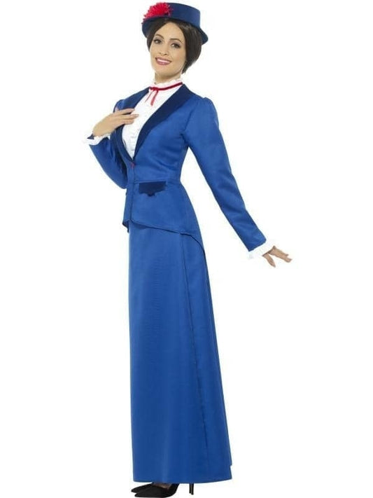 Victorian Nanny Costume Adult Blue Mary Poppins 2