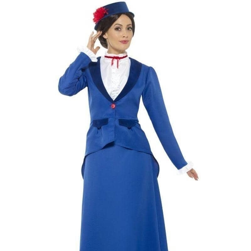 Victorian Nanny Costume Adult Blue_1