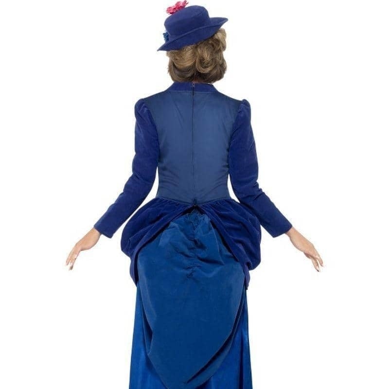 Victorian Vixen Deluxe Costume Adult Blue Dress Top And Hat_2