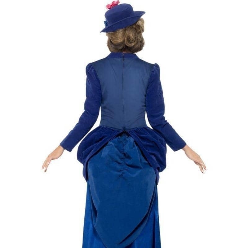 Victorian Vixen Deluxe Costume Adult Blue Dress Top and Hat 2