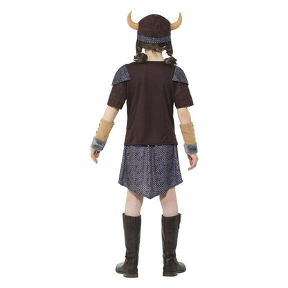 Viking Girl Costume Brown Child Warrior 3