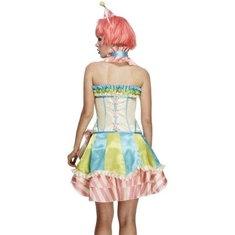 Vintage Clown Fever Deluxe Costume Adult White Blue Green 3