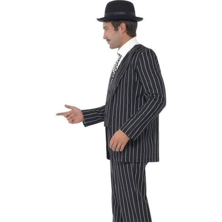 Vintage Gangster Boss Costume Adult Pinstripe Suit_3