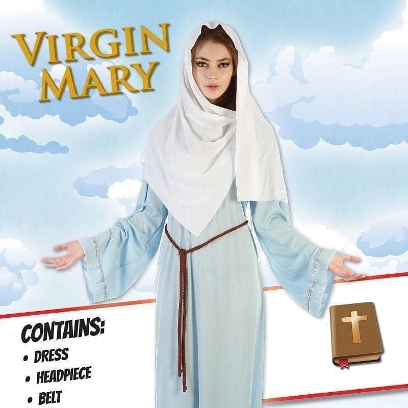 Virgin Mary Costume Womens Nativity Dress 3