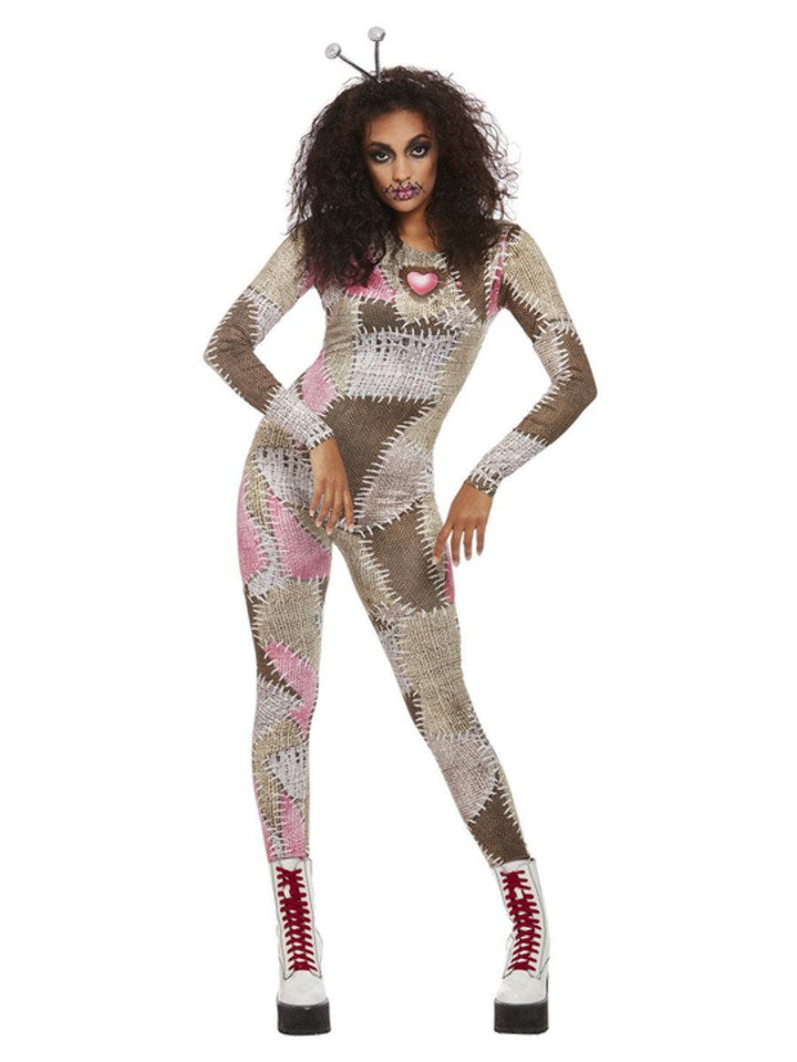 Voodoo Doll Costume Bodysuit for Women_2