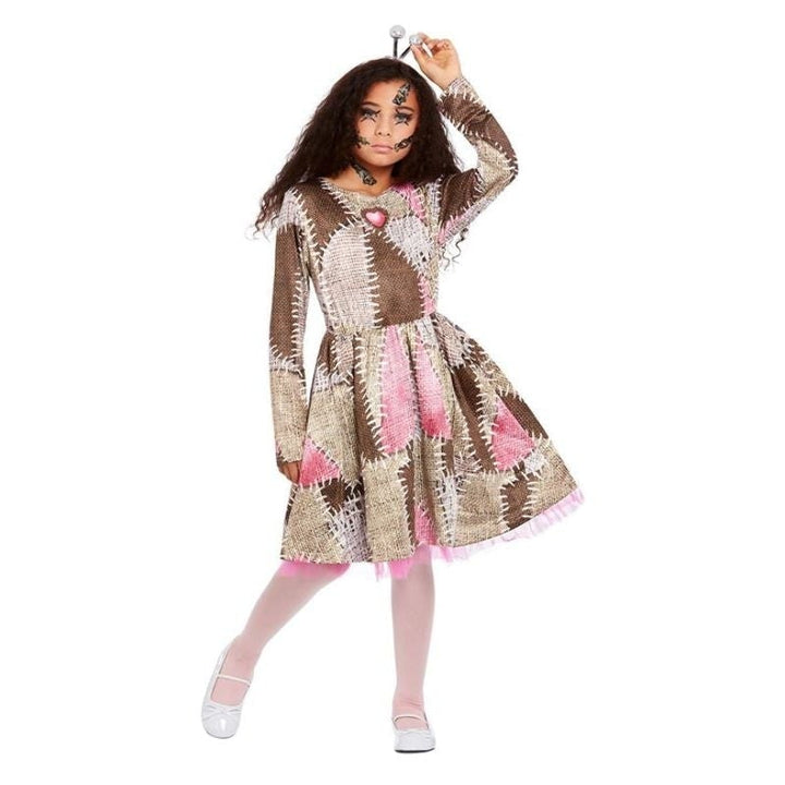 Voodoo Doll Costume Girls Brown Dress_1