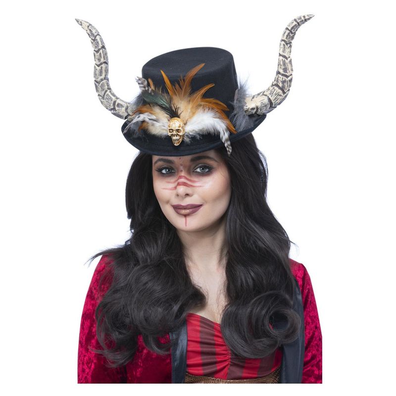 Voodoo Horn Hat Adult Brown 1