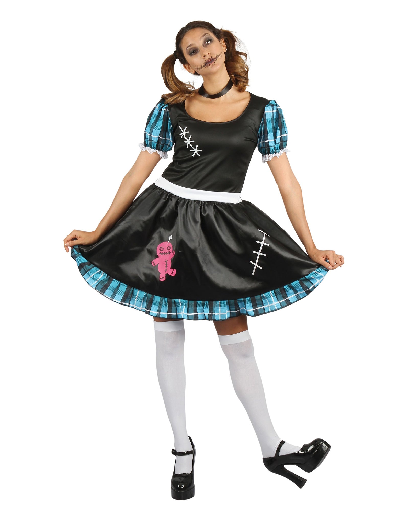 Voodoo Lady Costume Black Dress 1