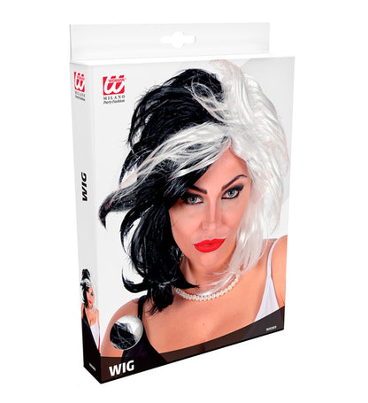 Black & White Wig In Box