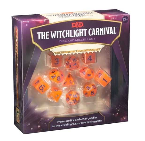 Witchlight Carnival Dice Set Dungeons and Dragons DDN VAT Roleplaying Game by Wizards of the Coast 1