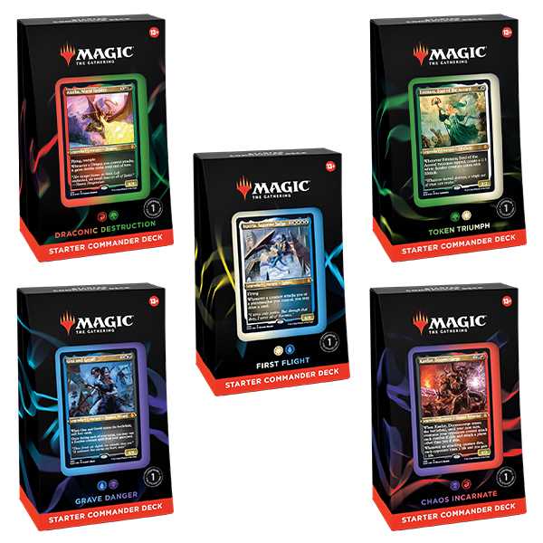 Magic the Gathering Evergreen Starter Commander Decks 2022 1