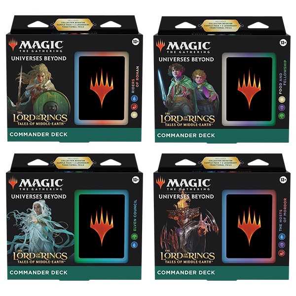 Magic the Gathering Lord O F the Rings Tales of Middle Earth Commander Deck Display 1