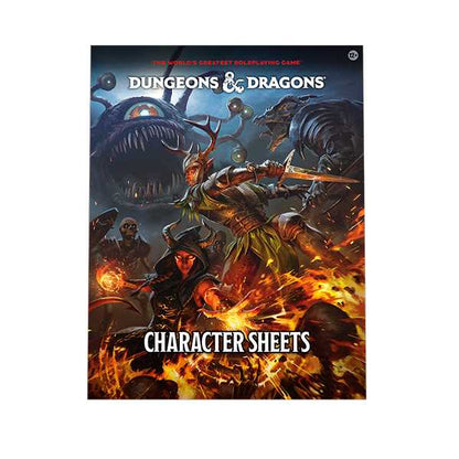 Character Sheets 2024 Dungeons and Dragons DDN VAT Roleplaying Game by Wizards of the Coast 1