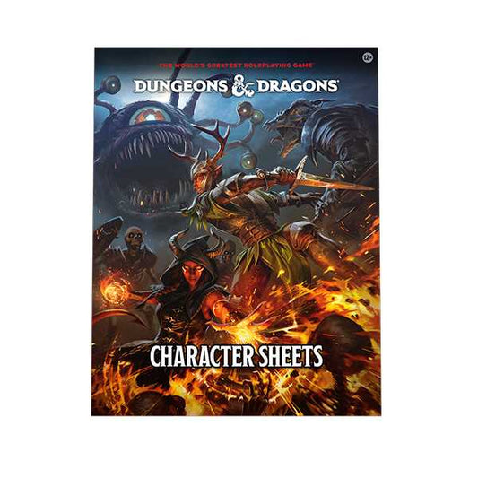 Character Sheets 2024 Dungeons and Dragons DDN VAT Roleplaying Game by Wizards of the Coast 1