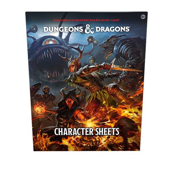 Character Sheets 2024 Dungeons and Dragons DDN VAT Roleplaying Game by Wizards of the Coast 2