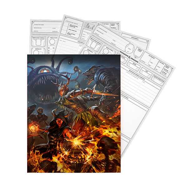 Character Sheets 2024 Dungeons and Dragons DDN VAT Roleplaying Game by Wizards of the Coast 5
