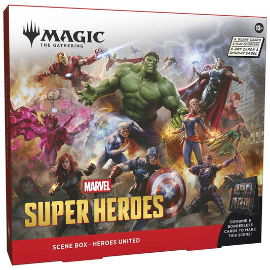 Magic the Gathering Marvel Super Heroes Scene Box Card Game Expansion