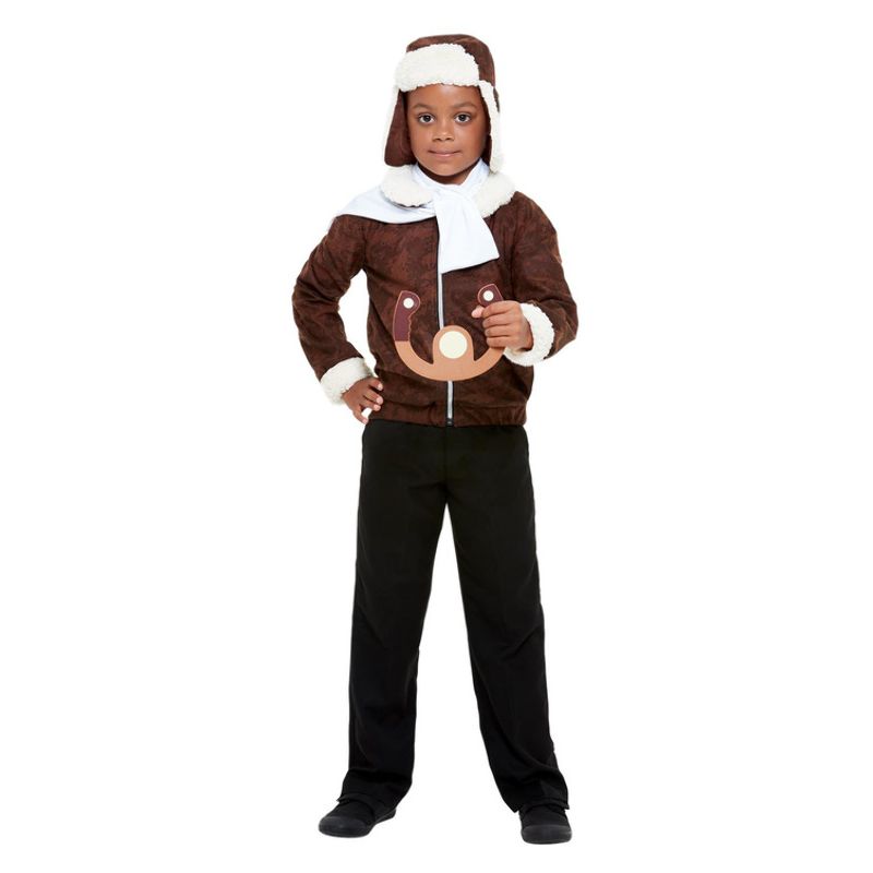 WW1 Pilot Costume Brown Child 1