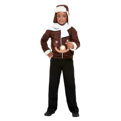 WW1 Pilot Costume Brown Child 1