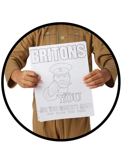 WW1 Soldier Boy Costume Kids Book Week 3