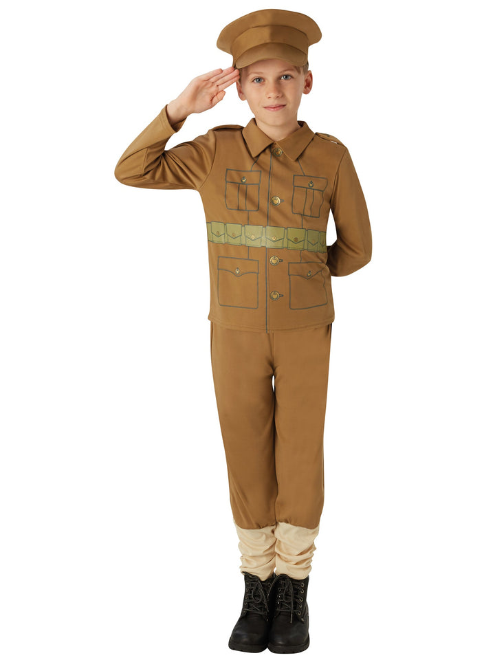 WW1 Soldier Boy Costume Kids Book Week