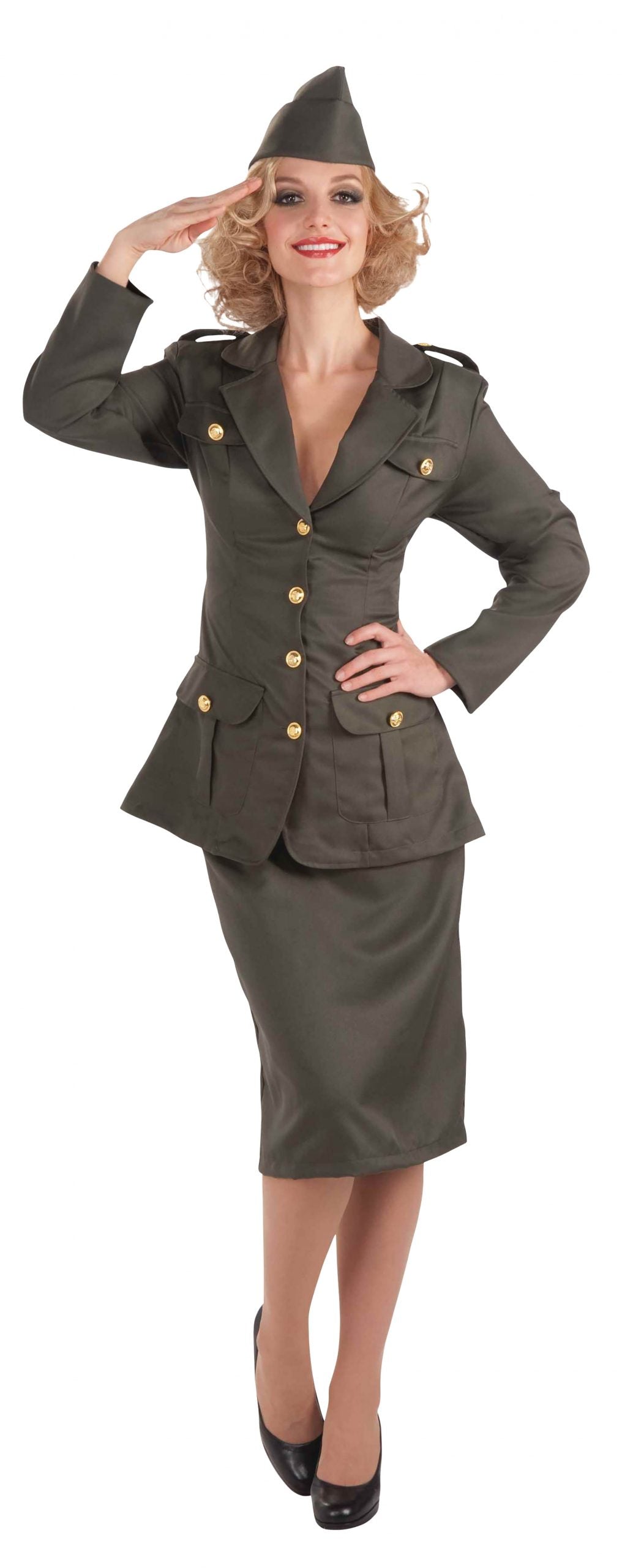 WW2 Army Gal Adult Costume 1