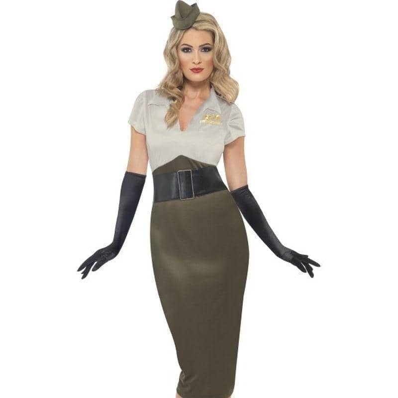 WW2 Army Pin Up Spice Darling Costume Adult Green 1