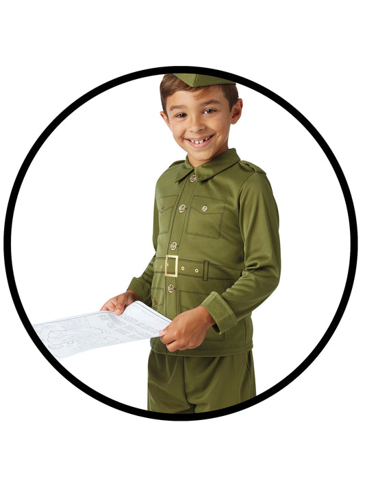 WW2 Army Soldier Boy Costume 2