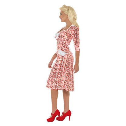 WW2 Sweetheart Costume Red Adult 3
