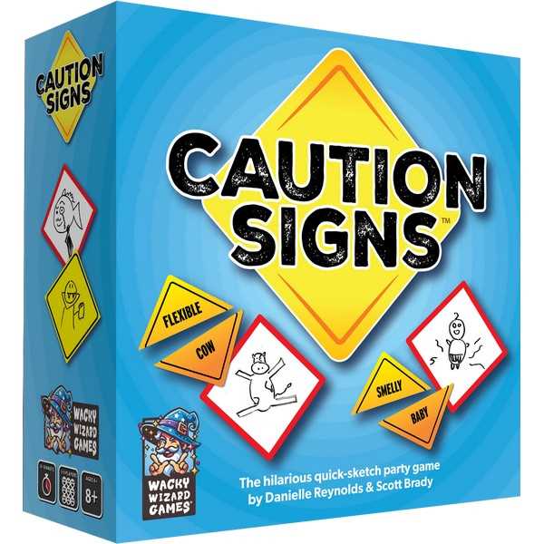 Caution Signs Board Game by Wise Wizard Games 1