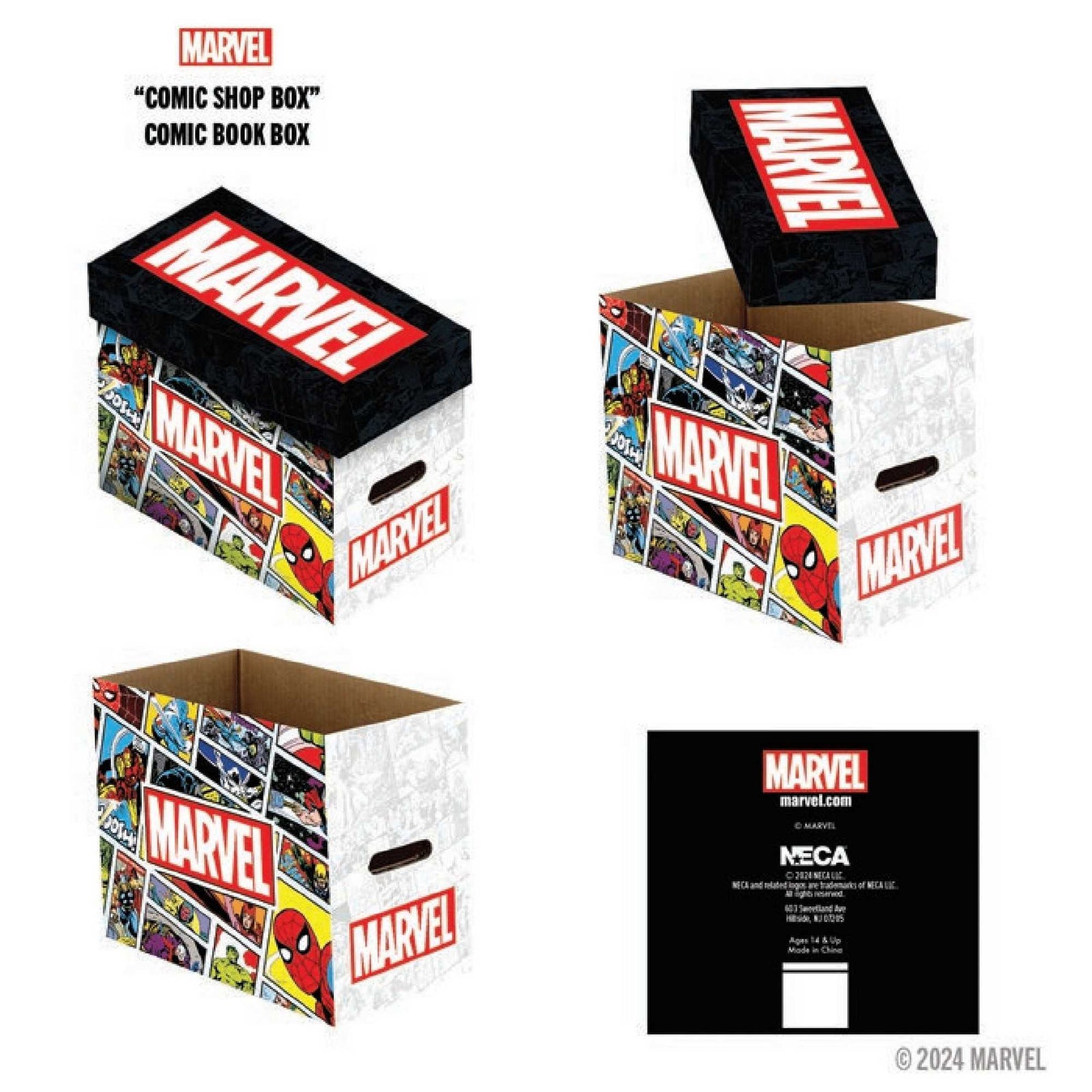 Marvel Short Comic Book Storage Box: Comic Shop Box 1
