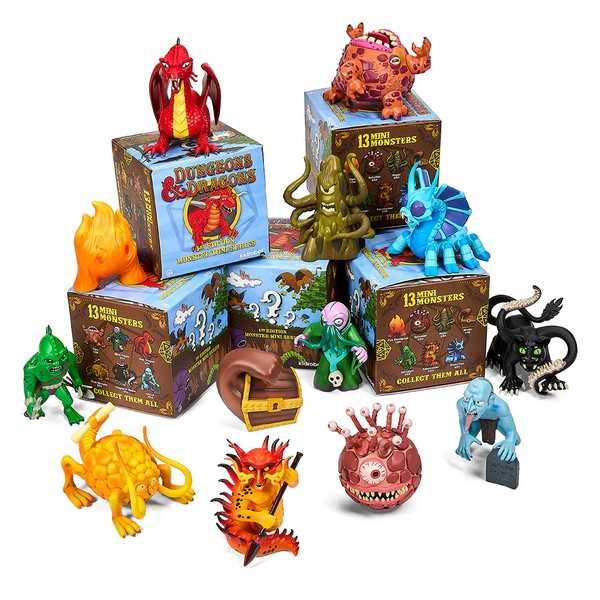 Dungeons and Dragons 3 Inch Vinyl Mini Monster Series 2 D and D 1E Display by Kidrobot 2