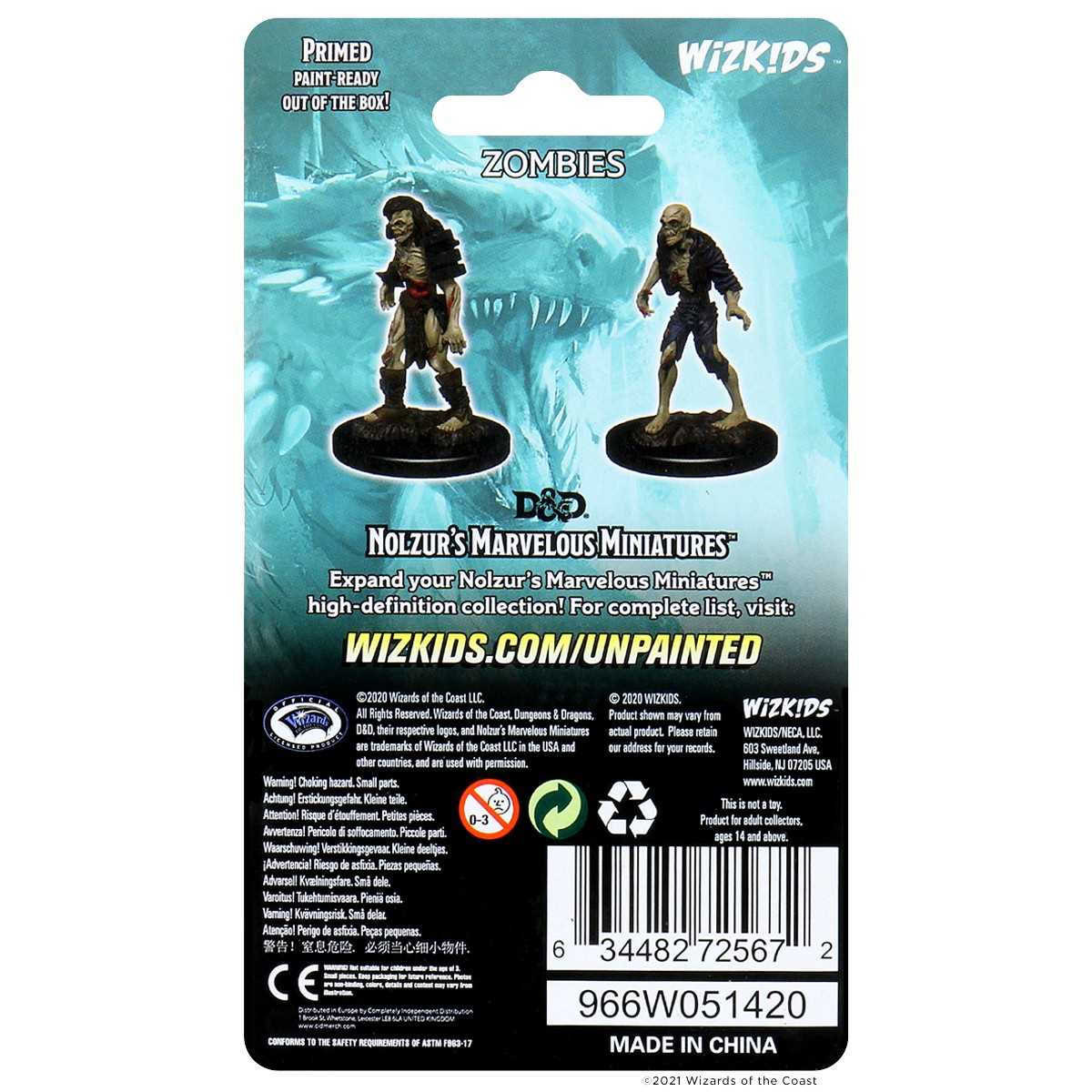 D&D Unpainted Miniatures: Zombies 2