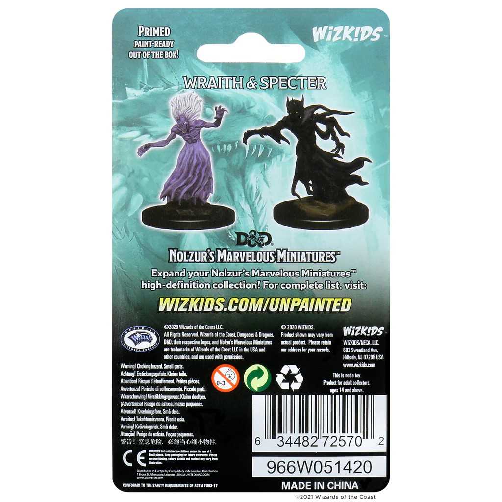 Dungeons and Dragons Nolzurs Marvelous Miniatures Wraith and Specter Miniatures Game Accessory