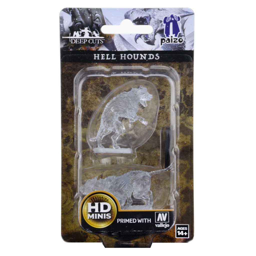 Pathfinder Deep Cuts Unpainted Miniatures: Hell Hounds 1