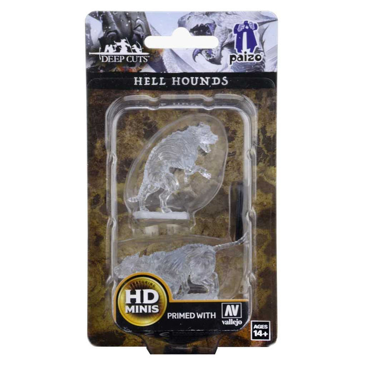 Pathfinder Deep Cuts Unpainted Miniatures: Hell Hounds 1