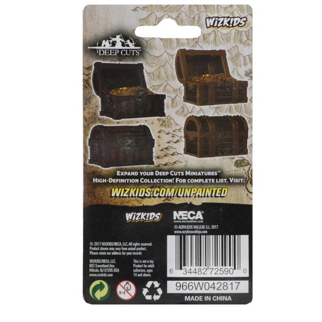 WizKids Deep Cuts Unpainted Miniatures Chests Miniatures Game Accessory