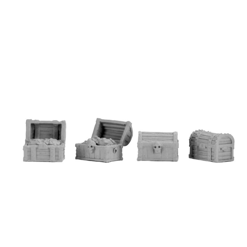 WizKids Deep Cuts Unpainted Miniatures Chests Miniatures Game Accessory