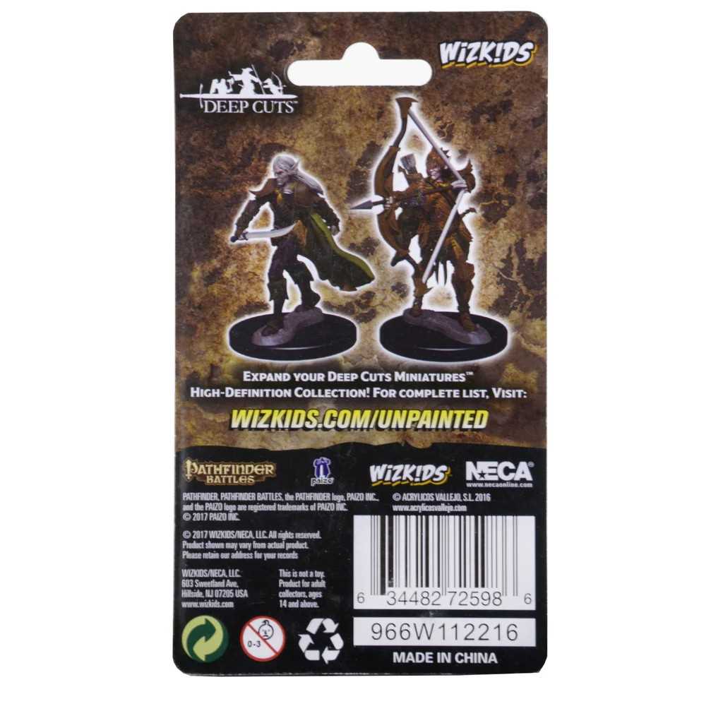 Pathfinder Deep Cuts Unpainted Miniatures Elf Male Fighter Miniatures Game Accessory