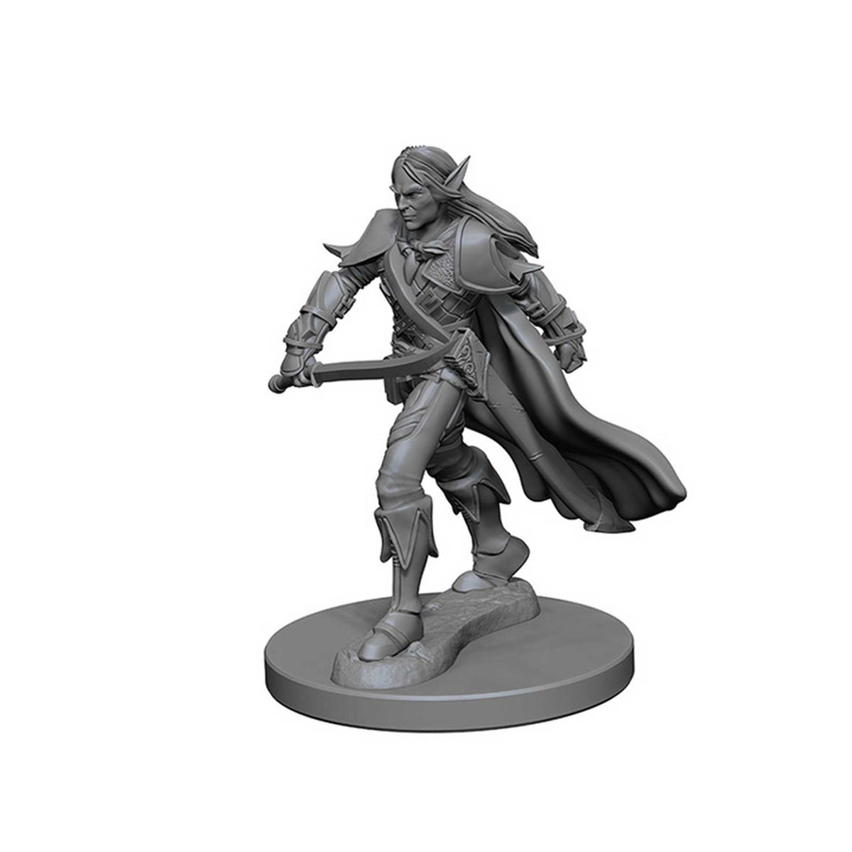 Pathfinder Deep Cuts Unpainted Miniatures: Elf Male Fighter 1