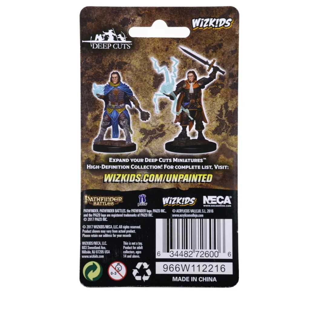 Pathfinder Deep Cuts Unpainted Miniatures Human Male Cleric Miniatures Game Accessory