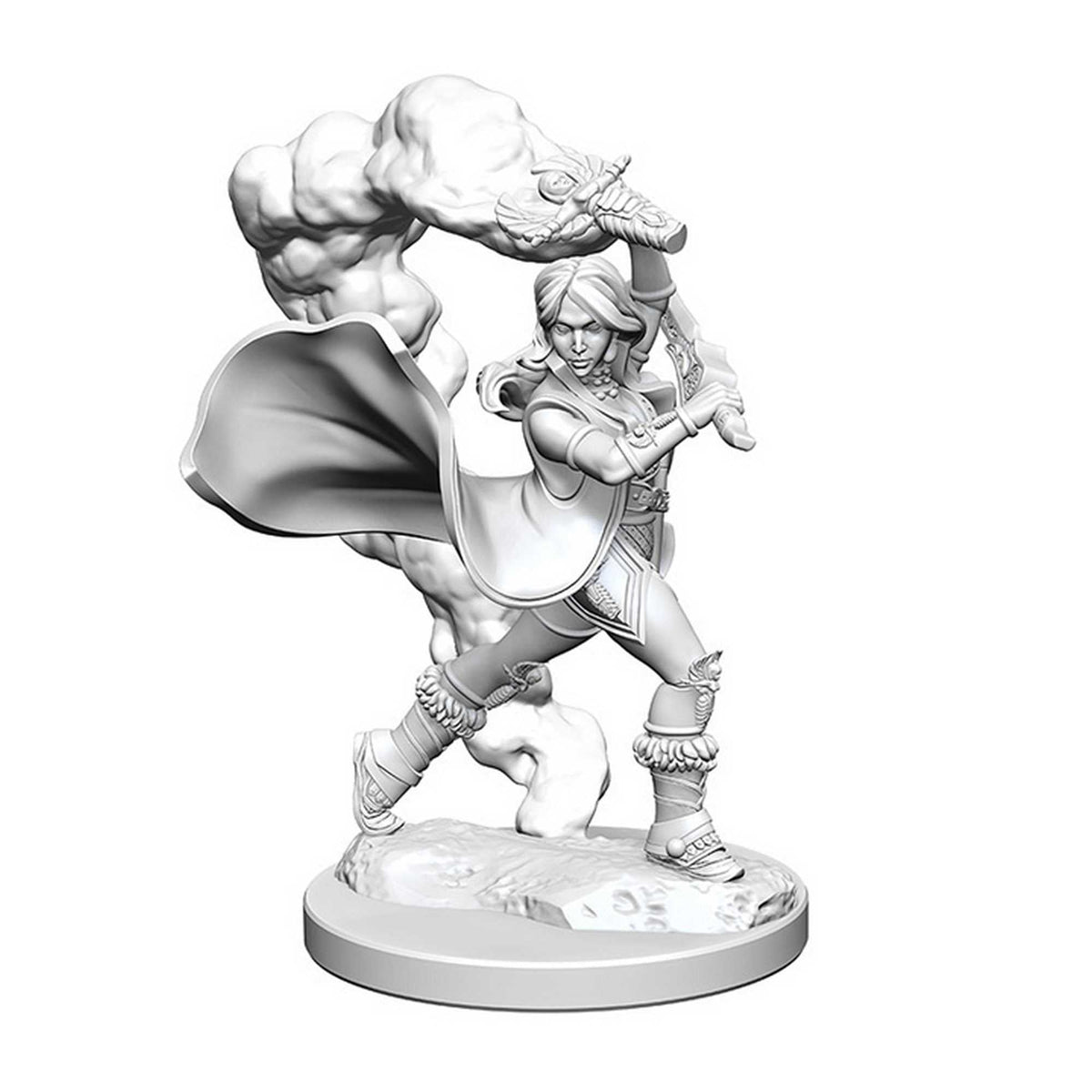 Pathfinder Deep Cuts Unpainted Miniatures: Human Female Cleric 2