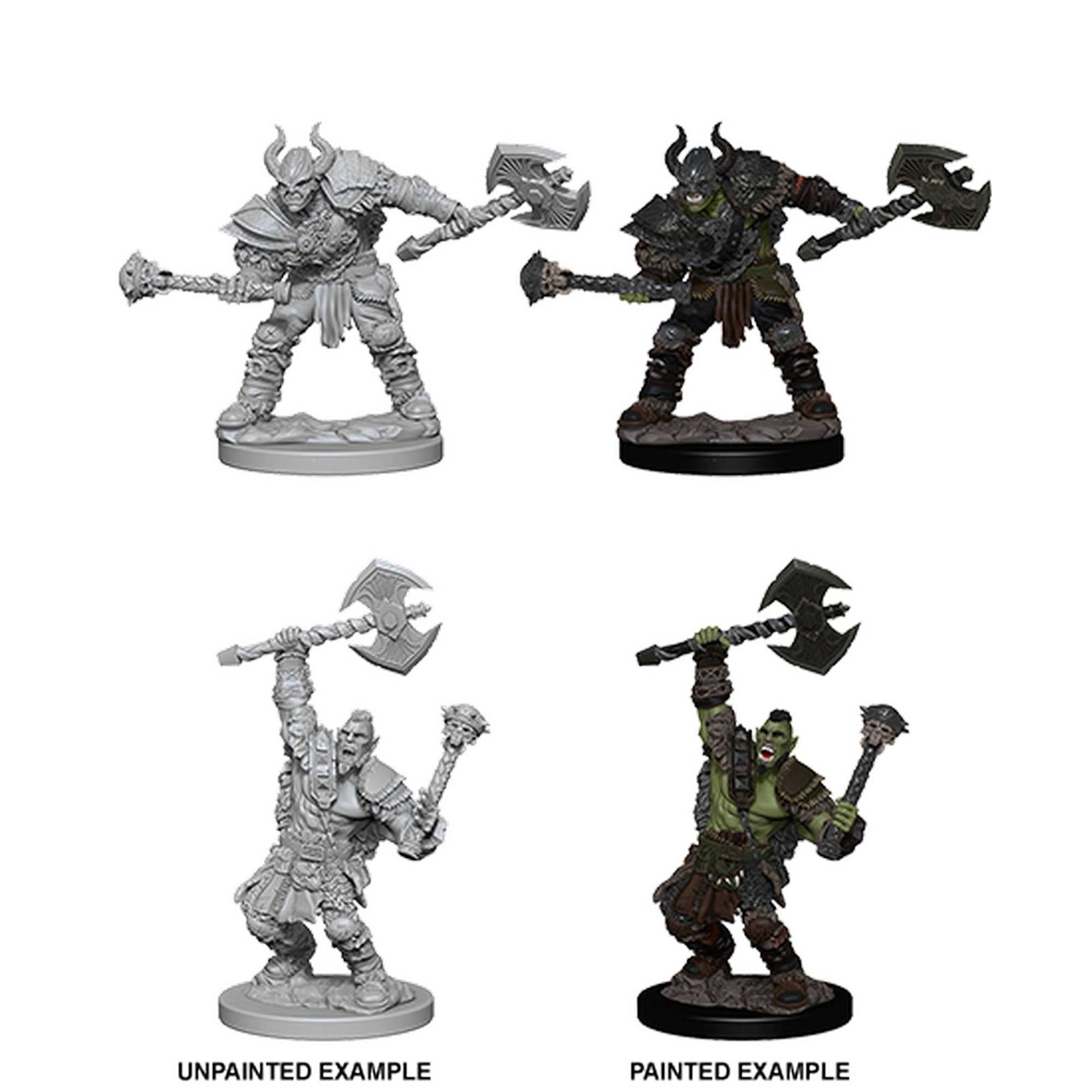 Pathfinder Deep Cuts Unpainted Miniatures: Half-Orc Male Barbarian 1