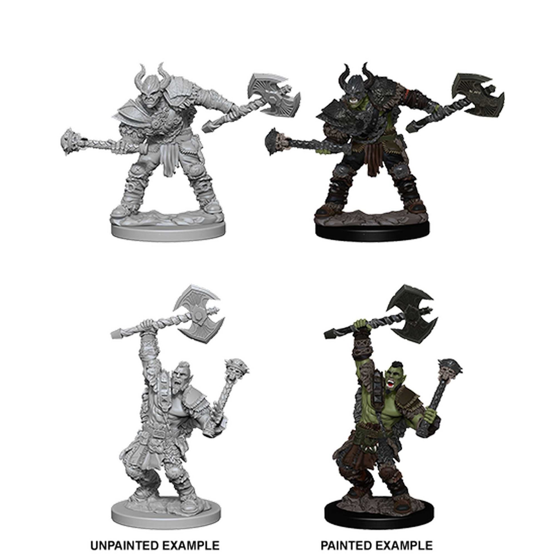 Pathfinder Deep Cuts Unpainted Miniatures: Half-Orc Male Barbarian 1