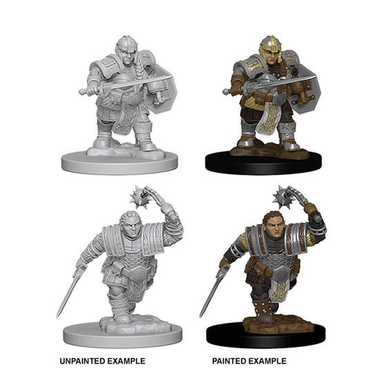 D&D Unpainted Miniatures: Dwarf Female Fighter 1