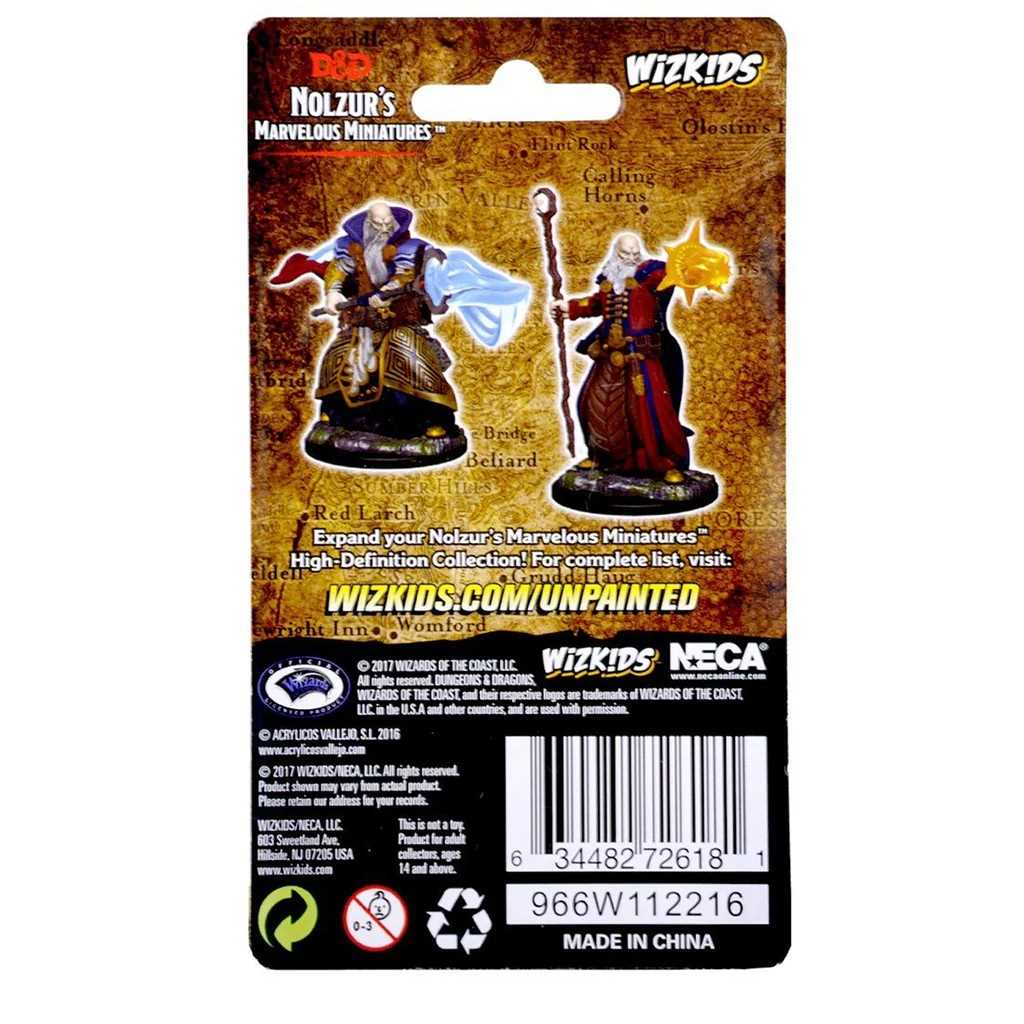 D&D Unpainted Miniatures: Human Male Wizard 2